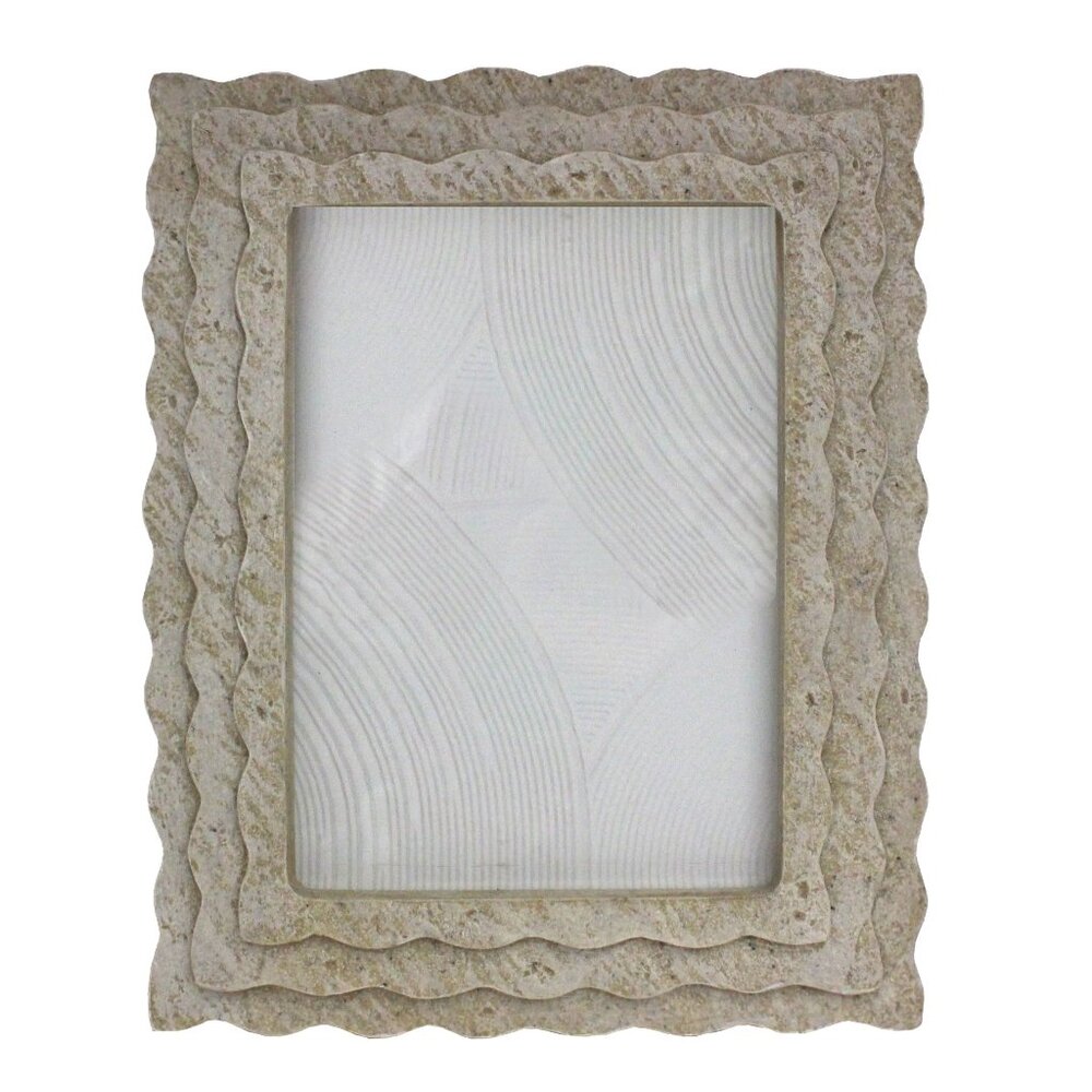 Wavy 5x7 Sandstone Picture Frame